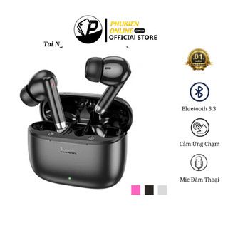 Tai nghe bluetooth Hoco EQ2, tai nghe không dây có mic đàm thoại, nghe Nhạc 7h, thiết kế sang trọng. .