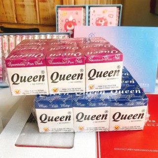 Hộp mực Queen bơm bút máy xanh/tím
