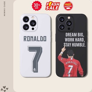 Ốp lưng iphone tpu bảo vệ điện thoại chủ đề bóng đá ronaldo siêu ngầu 6/6splus/7/7plus/8/8plus/x/15/11/12/13/14/pro/plu