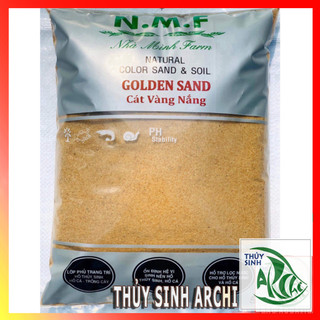 Cát nắng vàng NMF bao 5kg hạt mịn Trang trí nền bể cá cảnh, bể thủy sinh