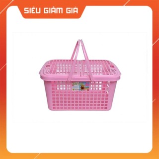 Giỏ nhựa/làn nhựa đựng đồ đi sinh cho mẹ và bé 3 size 52,5x35,3x26,3cm