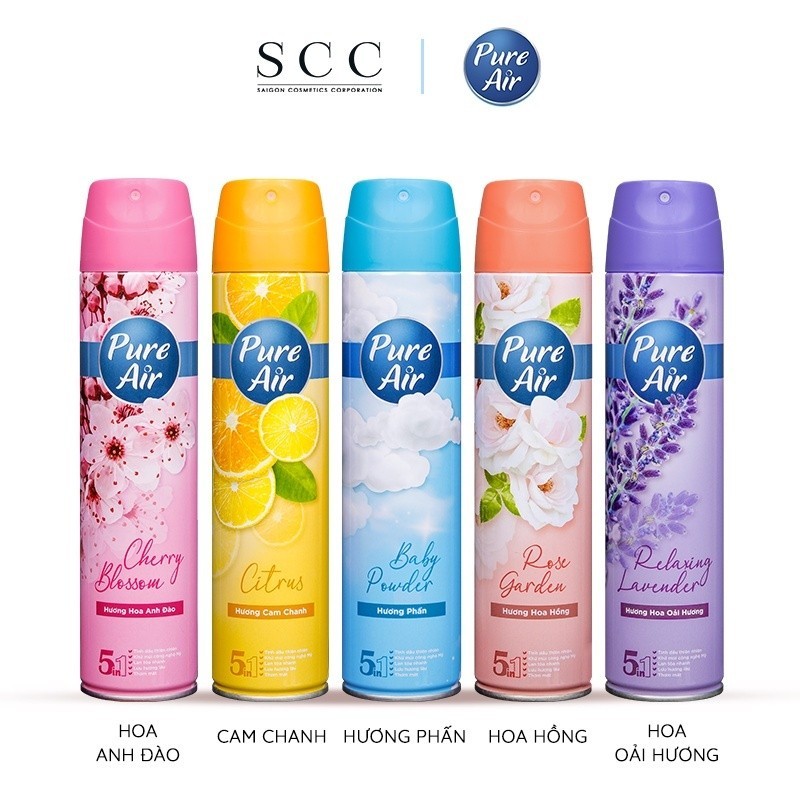 Xịt phòng nước hoa Pure Air 280ml