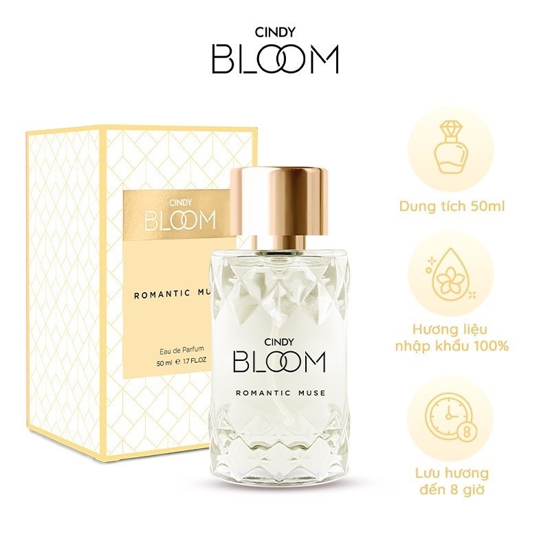 Nước hoa nữ Cindy Bloom Romantic Muse quyến rũ lãng mạn 50ml