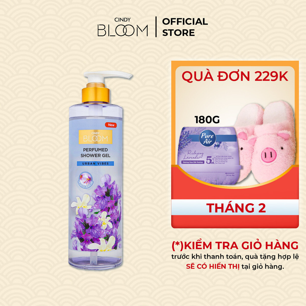 Sữa tắm Cindy Bloom Urban Vibes hương tự tin cuốn hút 640g