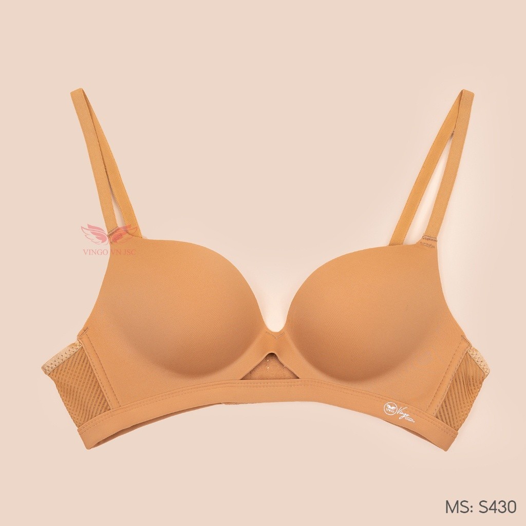 Áo lót su không gọng nâng ngực mút vừa VINGO thiết kế không viền thoải mái S430 VNGO