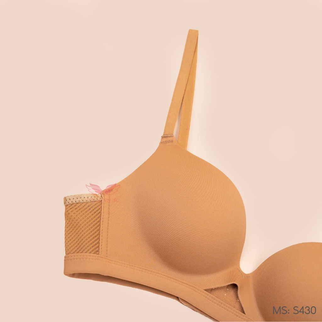 Áo lót su không gọng nâng ngực mút vừa VINGO thiết kế không viền thoải mái S430 VNGO