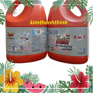 Nước giặt fight 4in1 thái lan 3500ml can xám