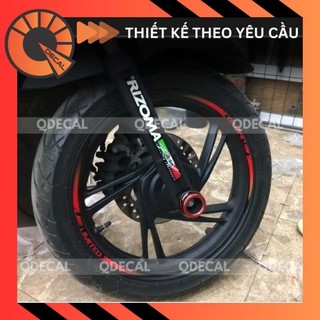 Tem vành xe máy phản quang 3M mẫu Limited - 12 sợi TẶNG 4 tem phuộc