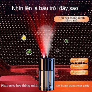 Máy Khuếch Tán Tinh Dầu Ô Tô Kiêm Đèn Led Sao Tự Động Nano Chip XL Máy Xông Tinh Dầu Thông Minh Minh Thu Yêu Xe