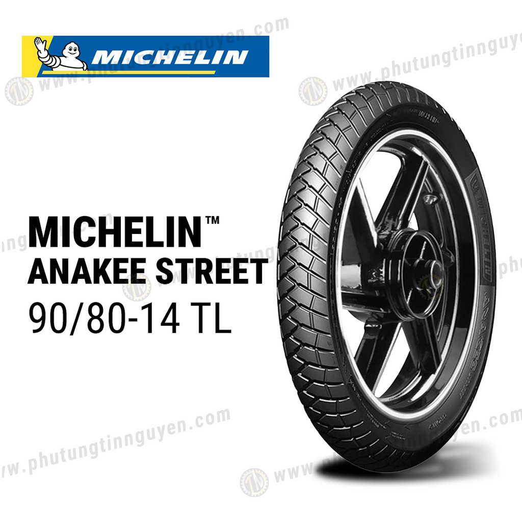 Vỏ xe MICHELIN ANAKEE STREET 90/80-14 TL