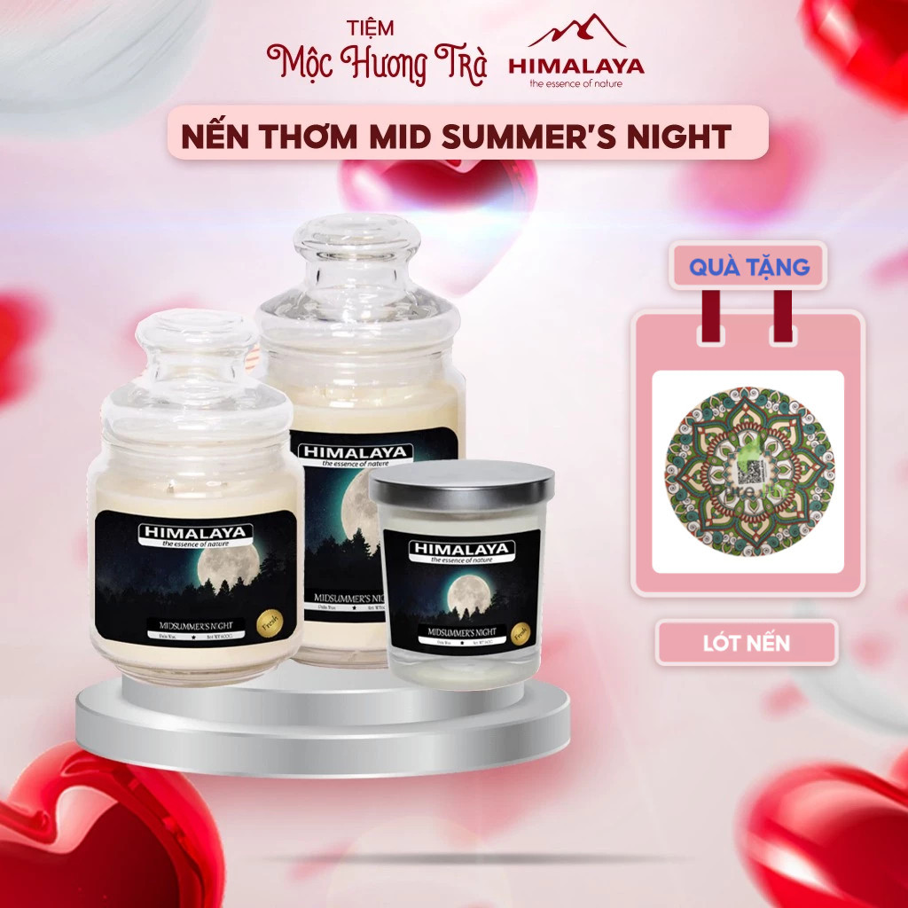 Nến thơm Himalaya Midsummer's Night cao cấp chính hãng 140g/343g/545g - Đêm hè tươi mát, dịu nhẹ