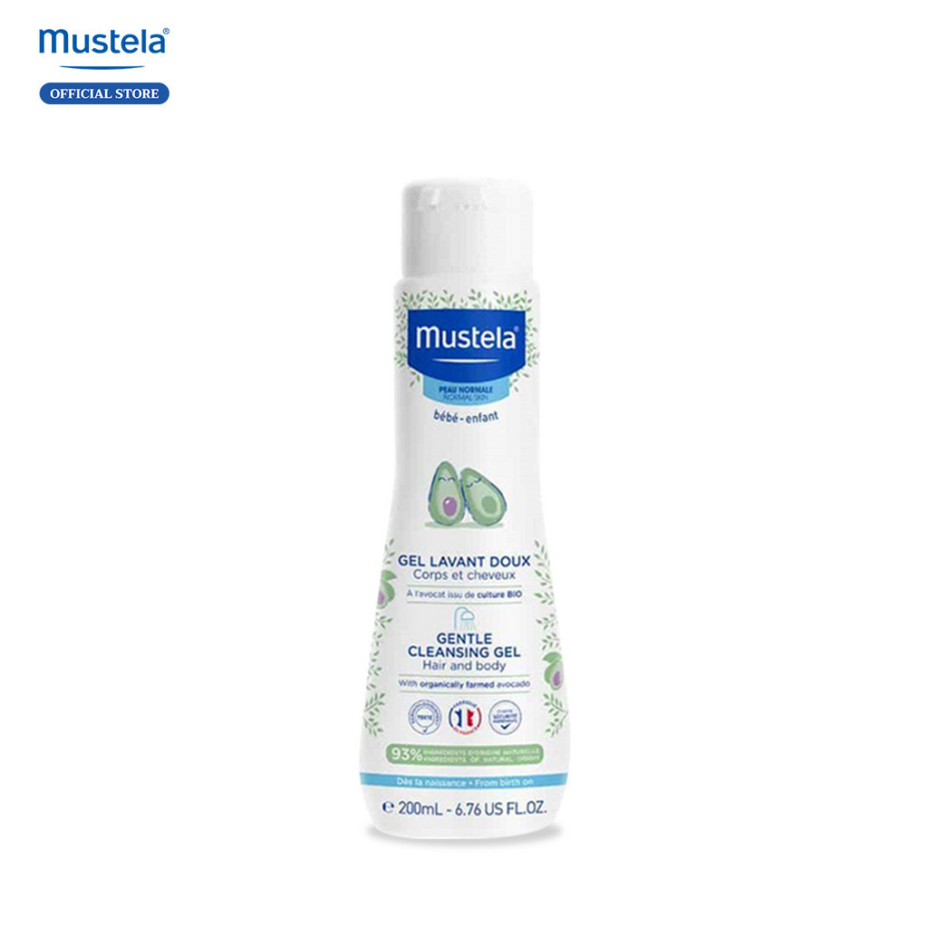 Sữa Tắm Gội Cho Trẻ Sơ Sinh & Em Bé Da Thường Mustela 200ml