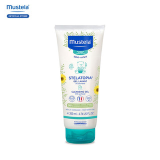Gel Tắm Gội Cho Trẻ Sơ Sinh & Em Bé Da Chàm Thể Tạng Mustela 200ml (date 6.2025)
