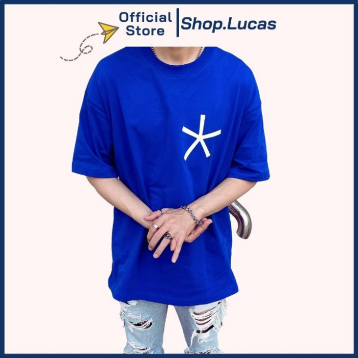Áo Phông Xanh Dương 84RISING áo phông thun giới tính Unisex Form Rộng Tay Lỡ Local Brand Cotton shop