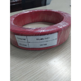 Cuộn dây điện đôi 100m, dây điện đôi  0.3mm  dùng cho led quảng cáo, điện tử, led nội thất, dây loa