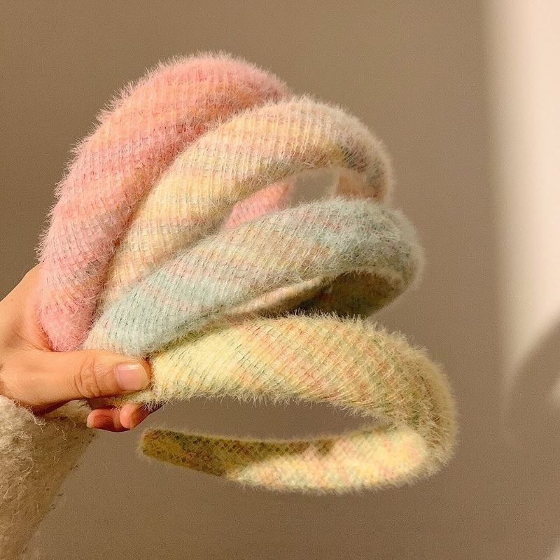 Cài Tóc Len Phối Màu Pastel - CAI1359 - BCorner