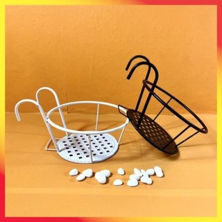 Giá sắt tròn treo ban công sơn tĩnh điện cao cấp chống rỉ, giá đỡ chậu cây treo tường loại 1 24