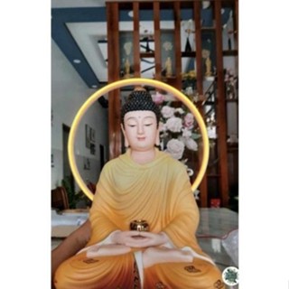 [Size 10->40] Vòng đèn led neon dùng trang trí thờ phật, màu vàng ấm (có kèm nguồn)