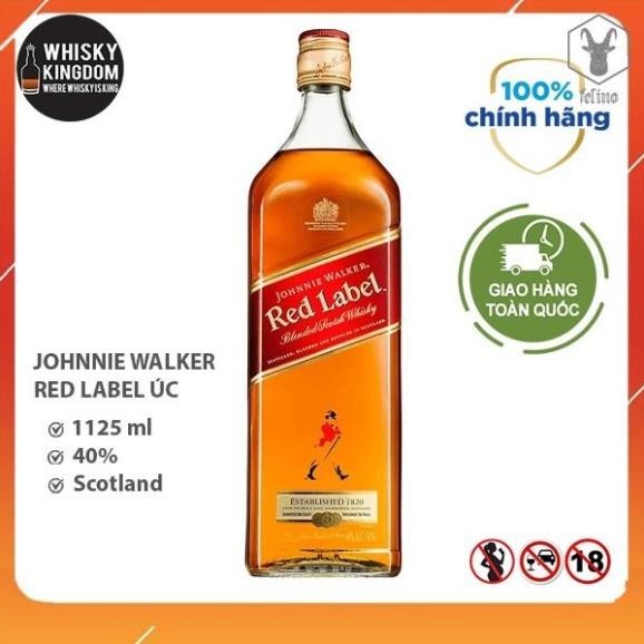 JOHNNIE WALKER RED LABEL 1125ml chính hãng xuất Úc - Felino