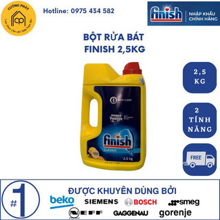 (Giá tốt nhất) Bột rửa bát Finish 2,5kg [có tách lẻ]