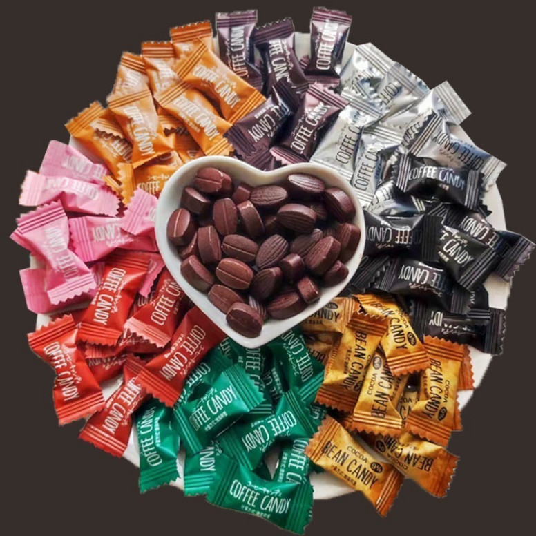 (Thanh lý) [SẴN 8 VỊ] Kẹo Coffee Candy - Gói Kẹo coffe Ít Đường Giảm Cân,Viên Kẹo Ngậm cafe Mix Sẵn Nhiều Vị