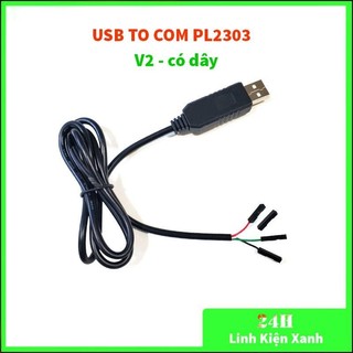 Usb to com pl2303 v2 có dây - chuyển đổi usb-ttl