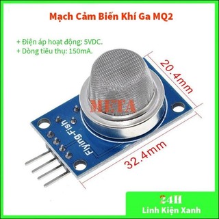 Mạch cảm biến khí ga mq2 - module cảm biến khí gas mq2