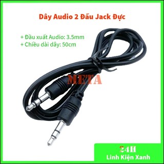 Dây audio 2 đầu jack đực 3.5mm dài 50cm