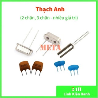 Thạch anh 4mhz, 8mhz, 12mhz, 11.0592mhz, 16mhz, 20mhz 2/3 chân cắm - thạch anh đồng hồ 32.768mhz