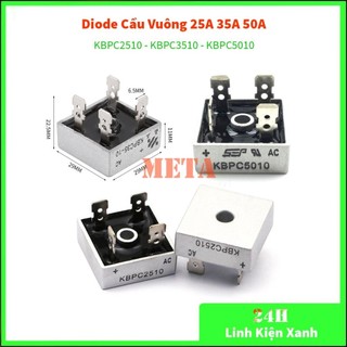 Diode cầu vuông 25a 35a 50a 1000v kbpc2510 kbpc3510 kbpc5010 dip-4