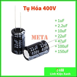 Tụ hóa 400v, tụ hóa phân cực 400v nhiều giá trị