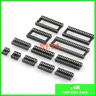 Đế ic dip 8 đến dip 40 các loại - khoảng cách chân 2.54mm
