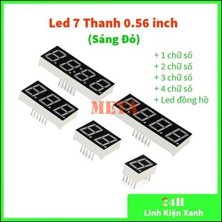Led 7 thanh 0.56 inch 1/2/3/4 chữ số,led đồng hồ, âm chung, dương chung