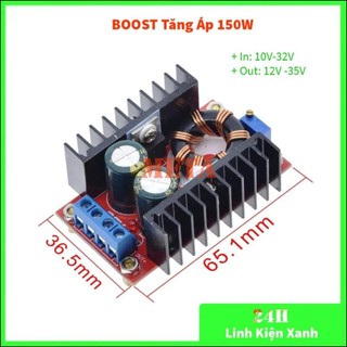 Mạch tăng áp 150w - boost tăng áp 10a 150w điện áp vào 10-32v cho 12-35v