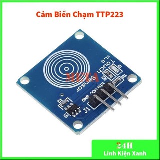 Module cảm biến chạm ttp223 1 phím - module công tắc cảm ứng chạm điện dung ttp223 3-5v