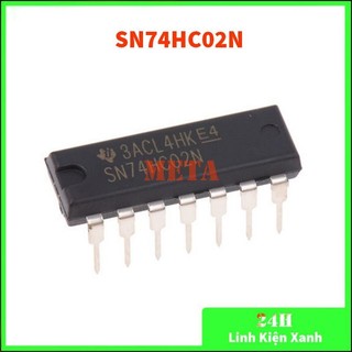 Sn74hc02n dip 14 chân cắm - sn74hc02 74hc02 7402 hc02 dùng cho mạch logic điện tử