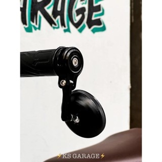 Gương kính chiếu hậu tròn Tracker Rizoma cho PG1 yamaha, SH, PKL, cafe Racer (bán 1 cặp)