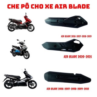Ốp pô xe ab, che pô chống nóng xe airblade 2010, ab 2016, ab 2020, ab 2021
