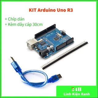 Kit arduino uno r3 atmega 328p chíp dán có kèm dây cáp