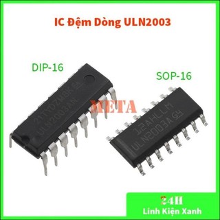 Ic đệm dòng uln2003 2003 dip-16 chân cắm / sop-16 chân dán - kiểu mảng darlington arrays - điều khiển động cơ