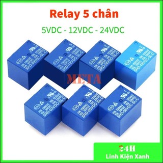 Relay 5 chân 5v 12v 24v 10a, rơ le 5 chân 10a, role 5 chân