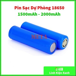 Pin sạc dự phòng 18650 3.7v 1500mah - pin 18650 tuổi thọ 1000 lần sạc