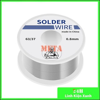 Cuộn thiếc hàn solder wire 25% lõi 0.8mm 10g/50g/100g cho mối hàn bóng đẹp