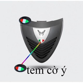 Tem cờ ý dán mặt nạ xe máy sh, lead , blade, vision, wave, sirius, sh mode
