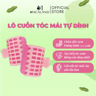  Lô cuốn tóc tự dính có kẹp gắp cố định MACALAND tiện lợi cho bạn gái  màu ngẫu nhiên  