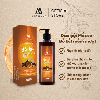 Dầu Gội Bồ Kết Mềm Mượt Mắc Ca MACALAND phục hồi tóc hư tổn ngăn tóc gãy rụng