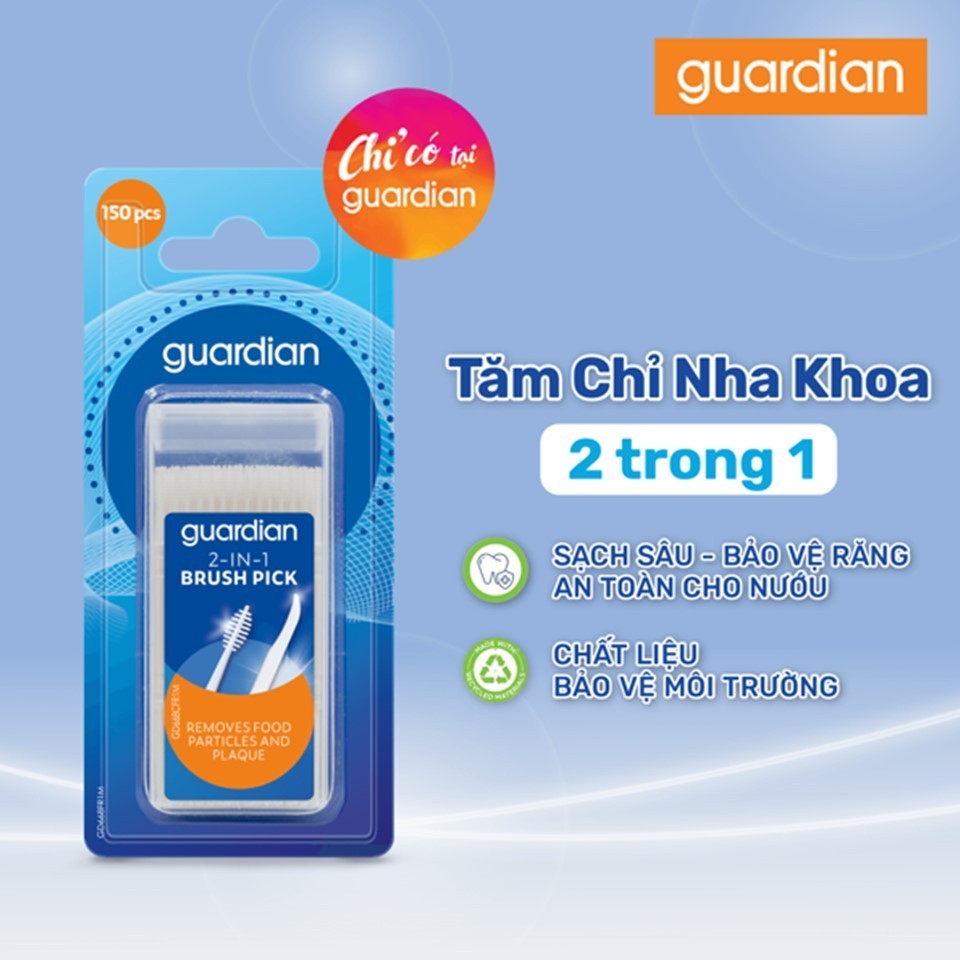 Tăm Nha Khoa Tiện Dụng 2 Trong 1 Guardian 2-In-1 Brush Pick 150 Cây