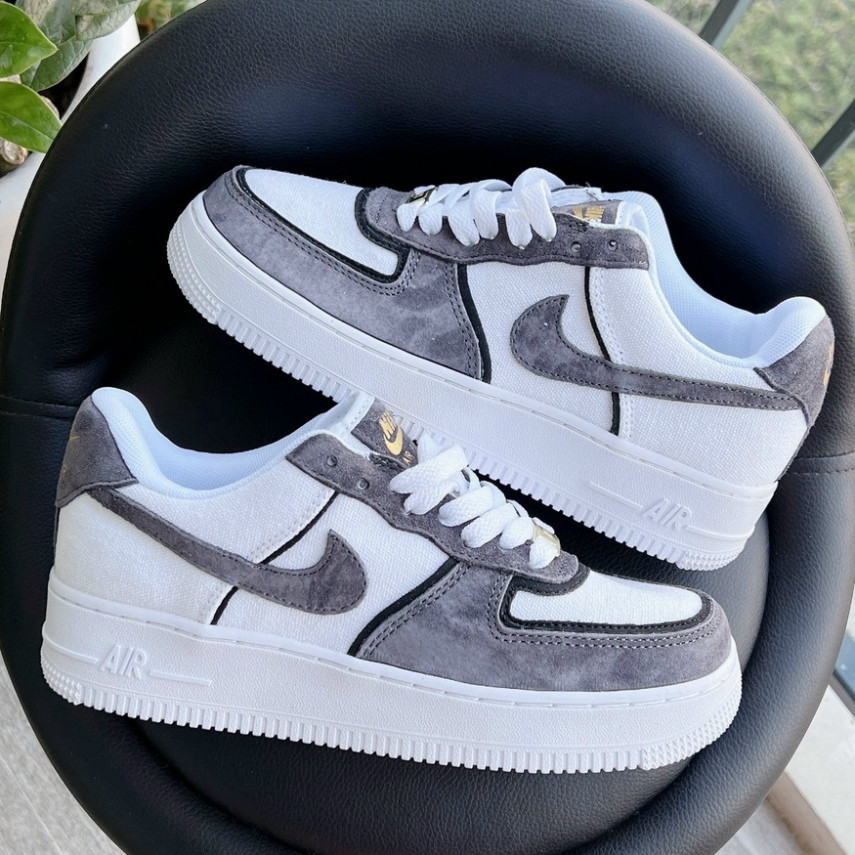 [ free ship ] Giày Nike_AF1 Lông Chuột, Giày Thể Thao AF1 Màu Lông Chuột Bản Trung Da Lộn Đế Air Kiểu Dáng BaSic.[ Hot ]