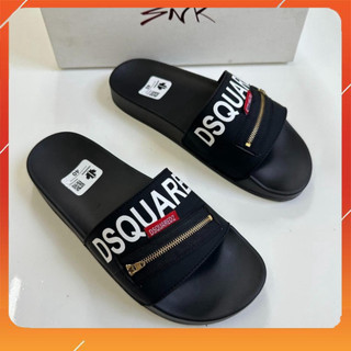 [ free ship ] Dép lê quai ngang Dsquared2 DSQ2 Khóa Chéo, DSQ Khóa Zip hàng nét chuẩn full size. 9999