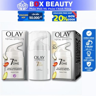 Kem Dưỡng Olay Total Effects 7 In 1 Anti Ageing Moisturiser 50ml Chính Hãng dưỡng trắng , tái tạo da và chống lão h